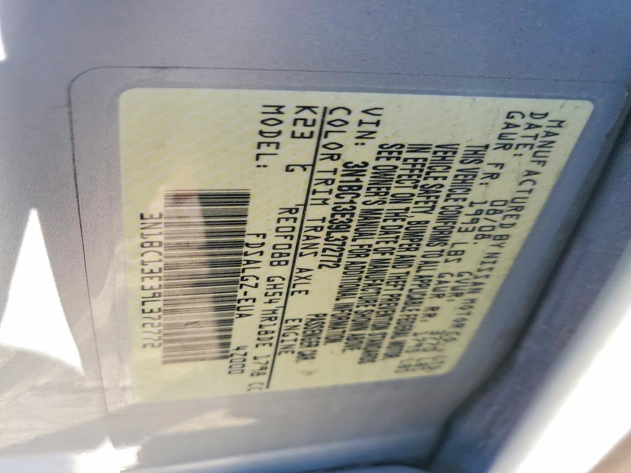 2009 NISSAN VERSA