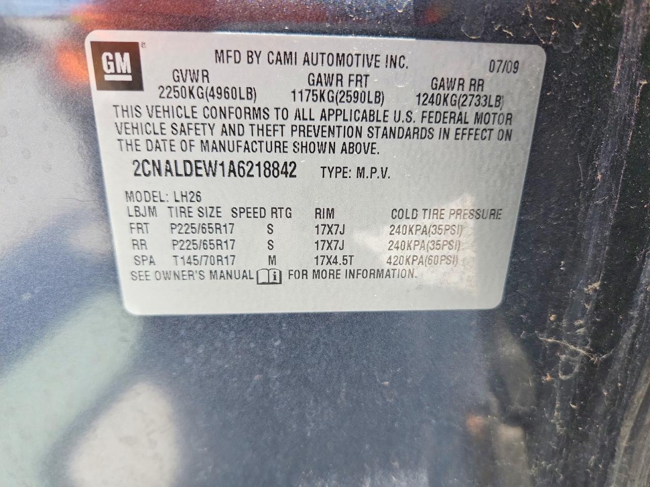 2010 CHEVROLET EQUINOX
