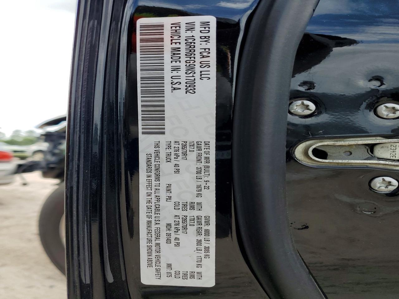 2022 RAM 1500