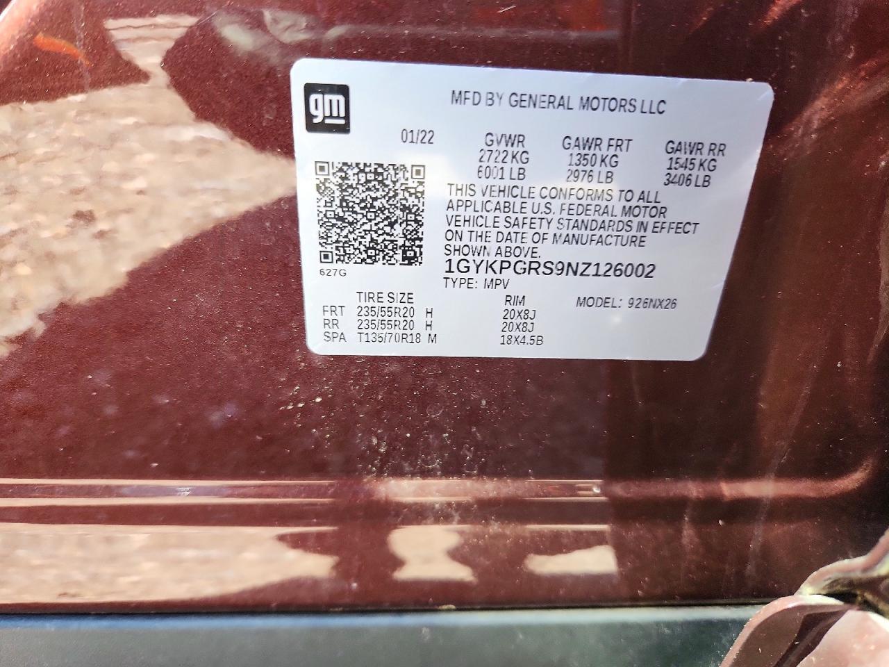 2022 CADILLAC XT6