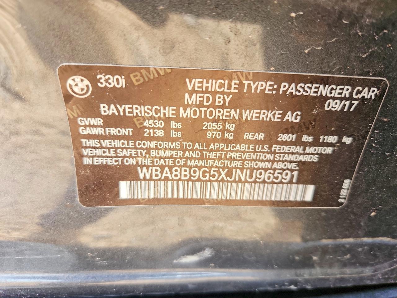 2018 BMW 3 SERIES