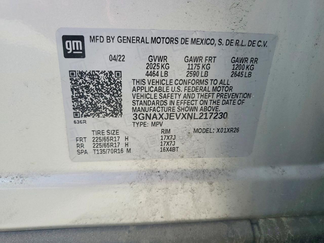 2022 CHEVROLET EQUINOX