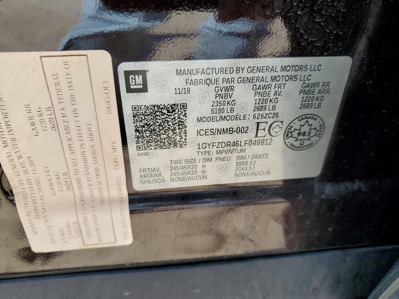 2020 CADILLAC XT4