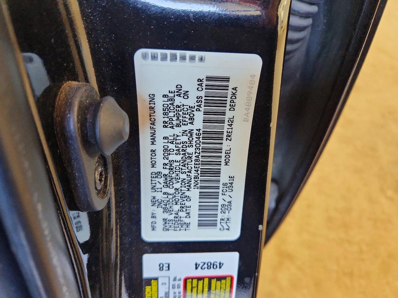 2010 TOYOTA COROLLA
