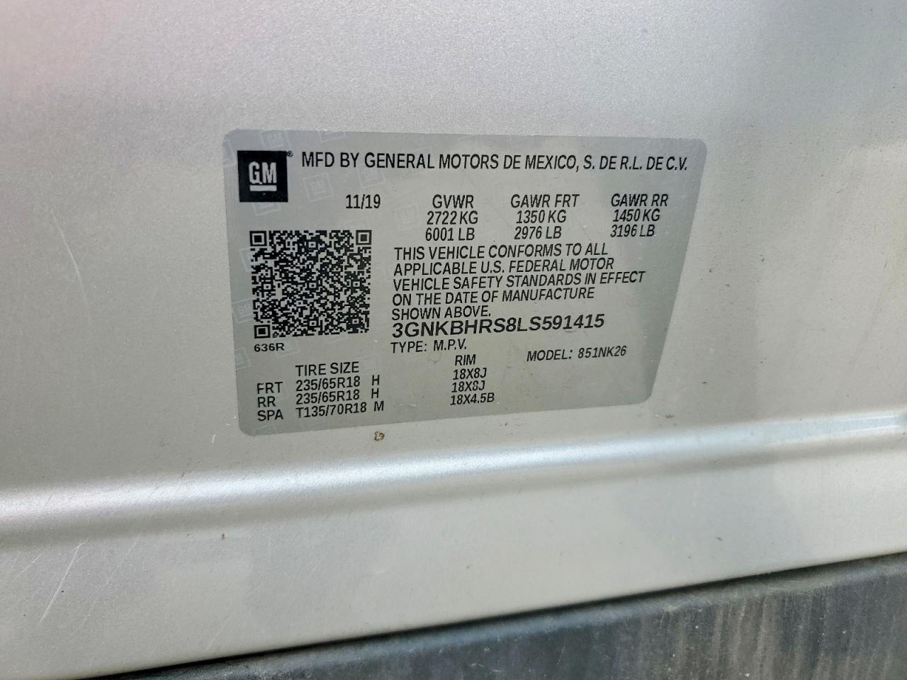 2020 CHEVROLET BLAZER