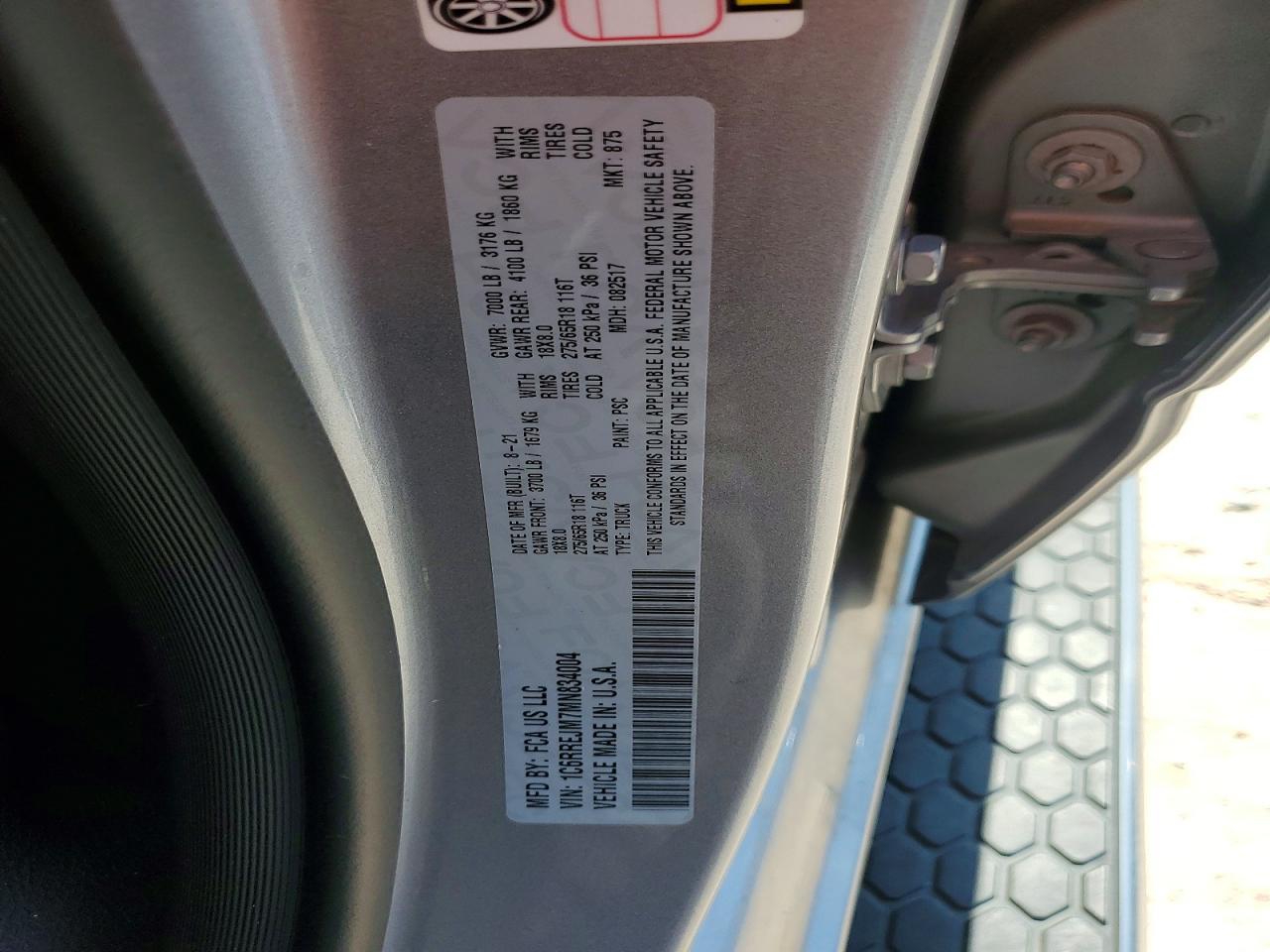 2021 RAM 1500