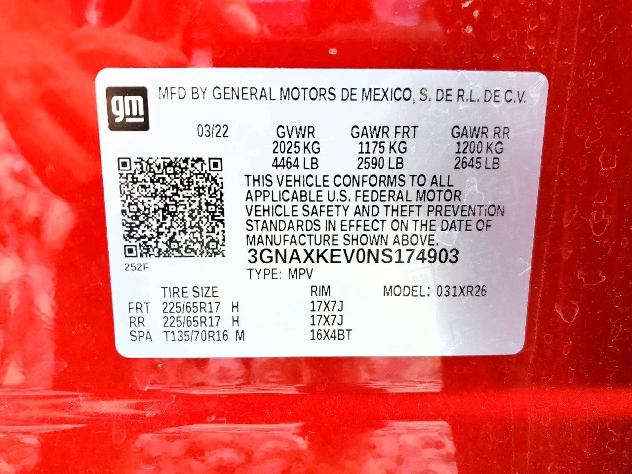 2022 CHEVROLET EQUINOX