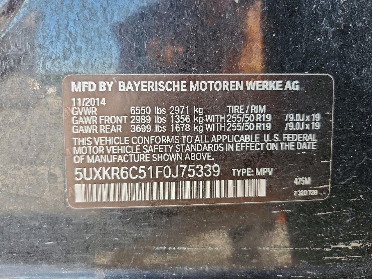 2015 BMW X5