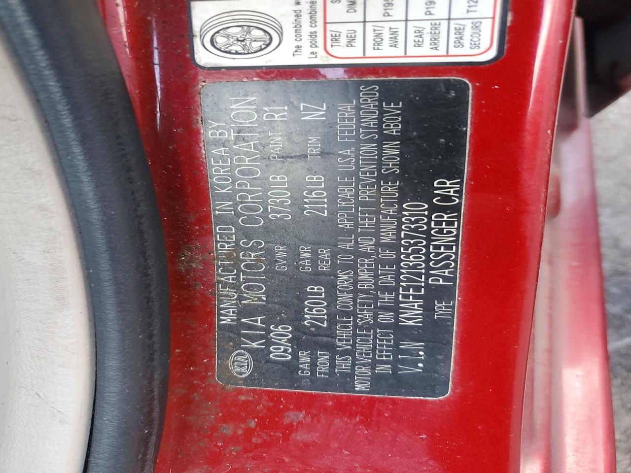 2006 KIA Spectra