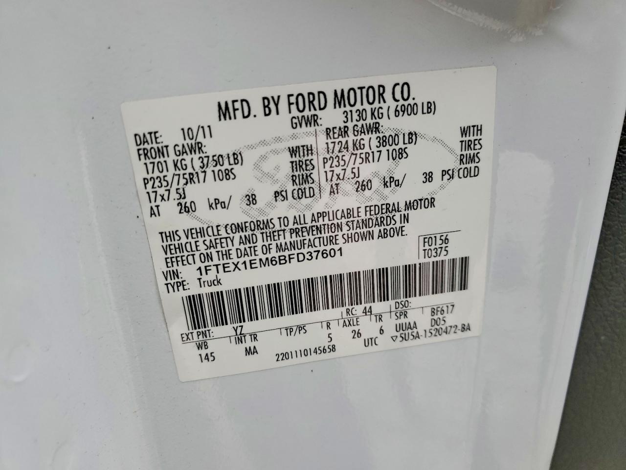 2011 FORD F-150