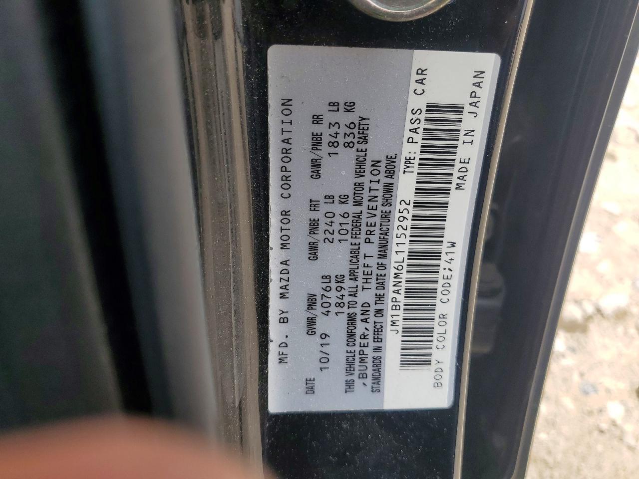 2020 MAZDA 3
