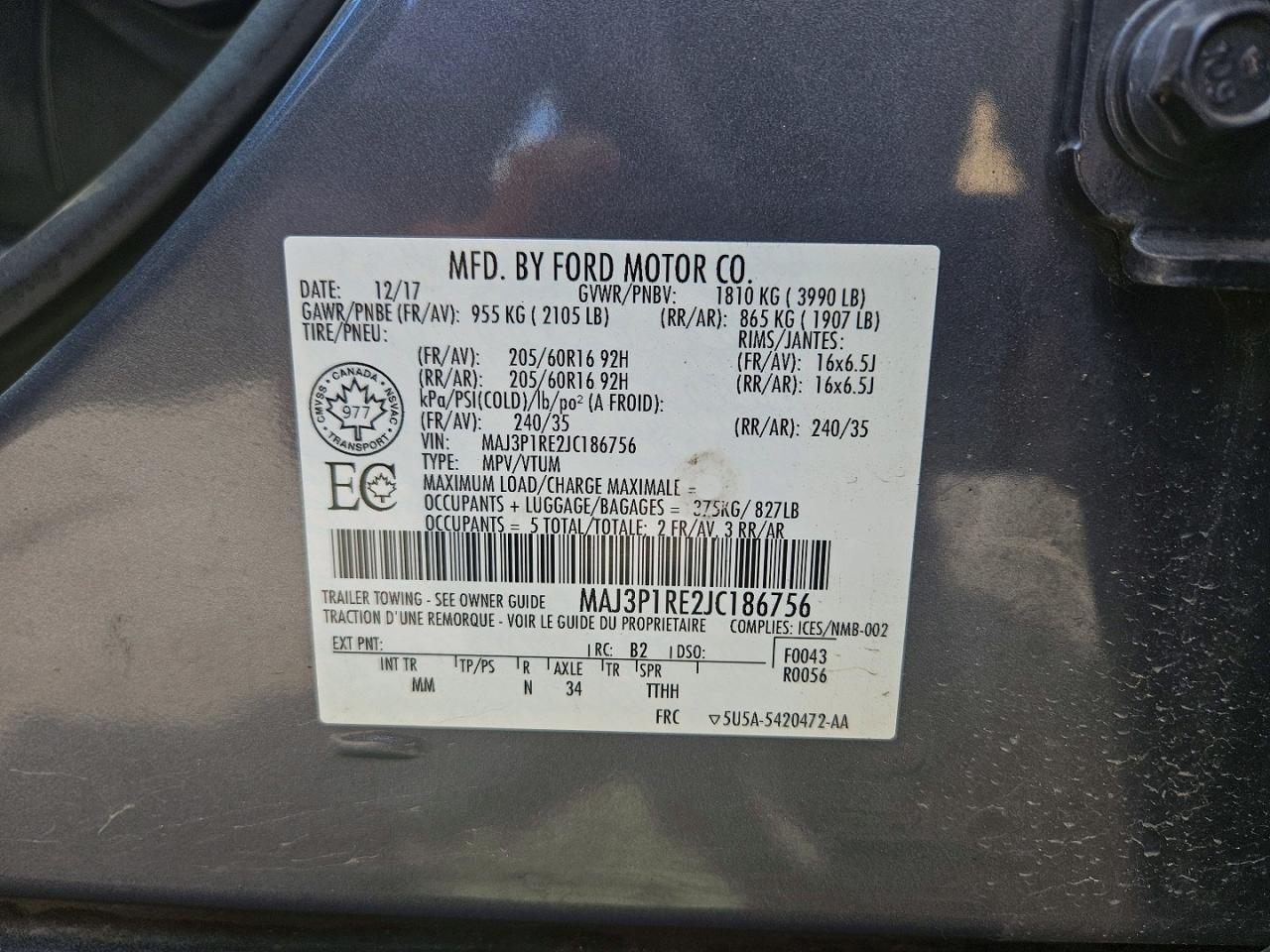 2018 FORD EcoSport