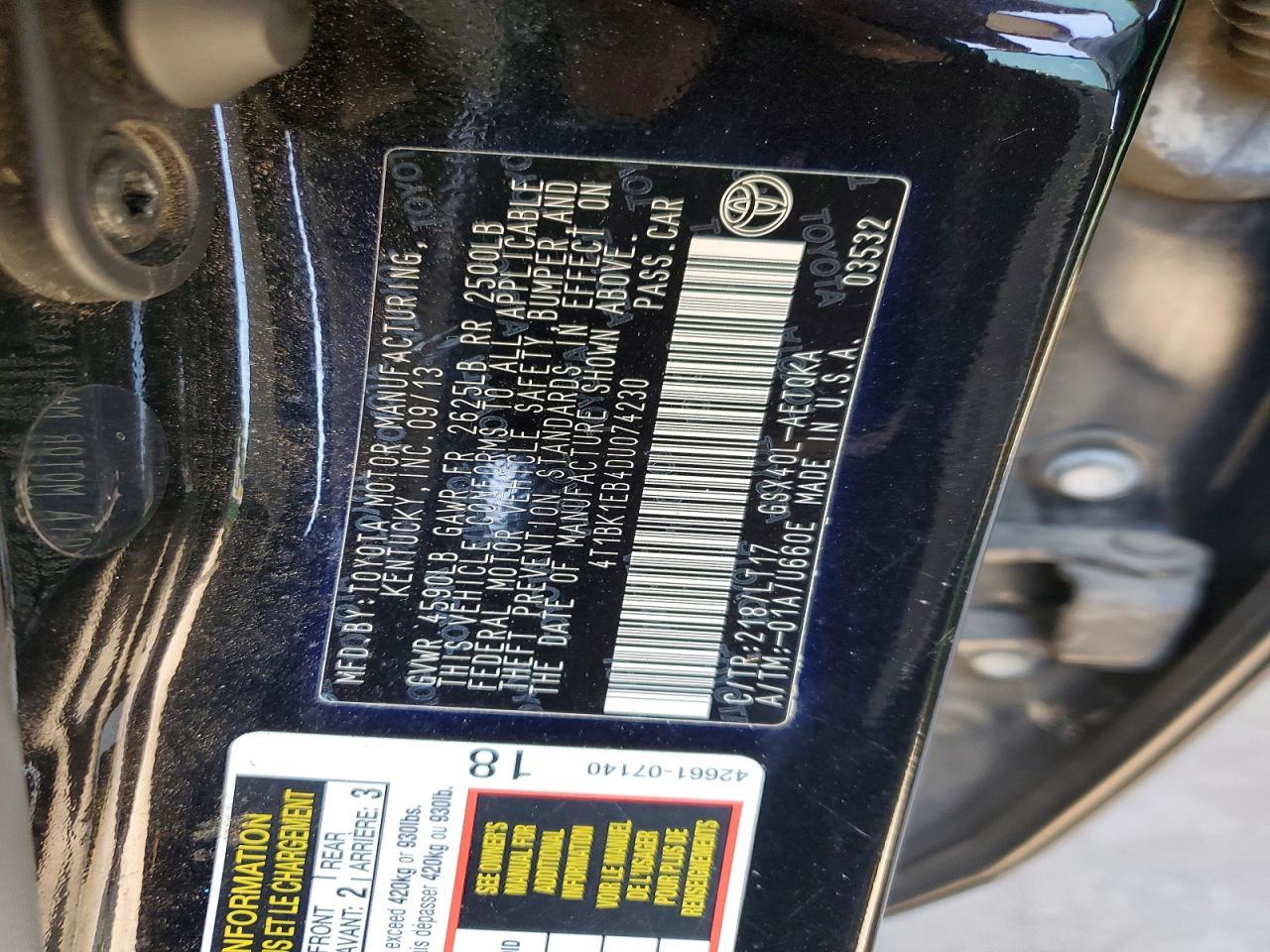 2013 TOYOTA Avalon