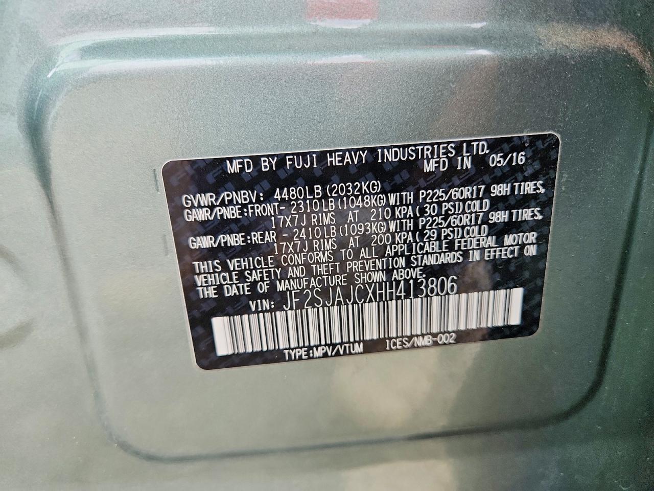 2017 SUBARU FORESTER