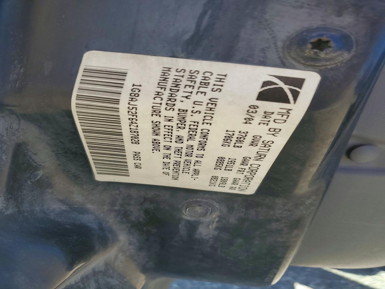 2004 SATURN Ion