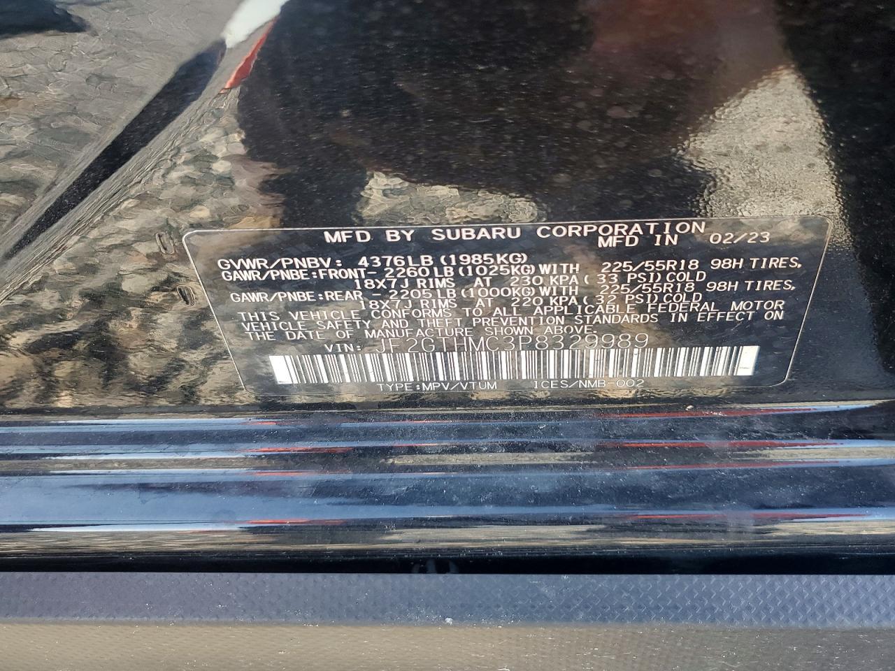 2023 SUBARU Crosstrek