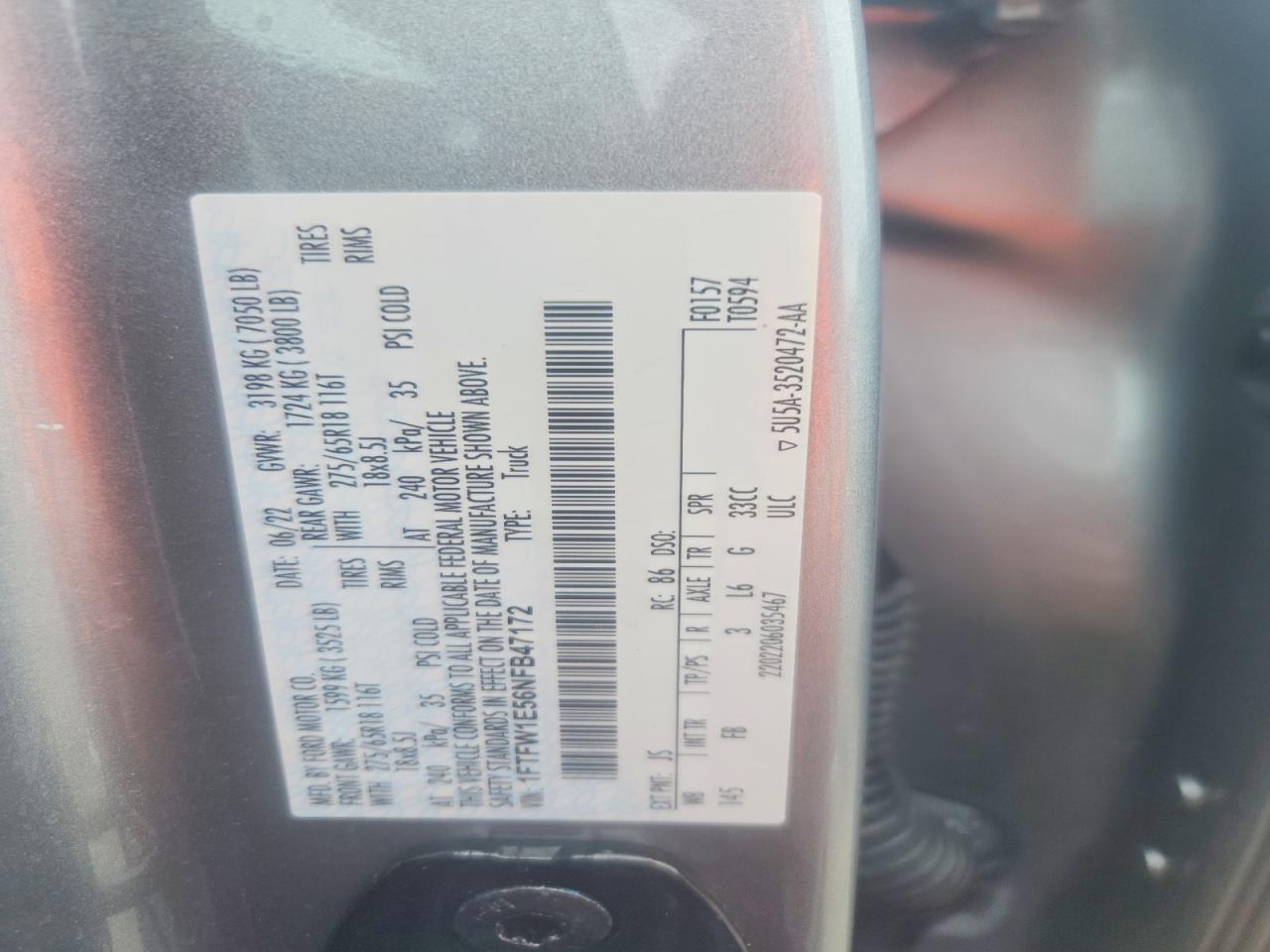 2022 FORD F-150 Lightning