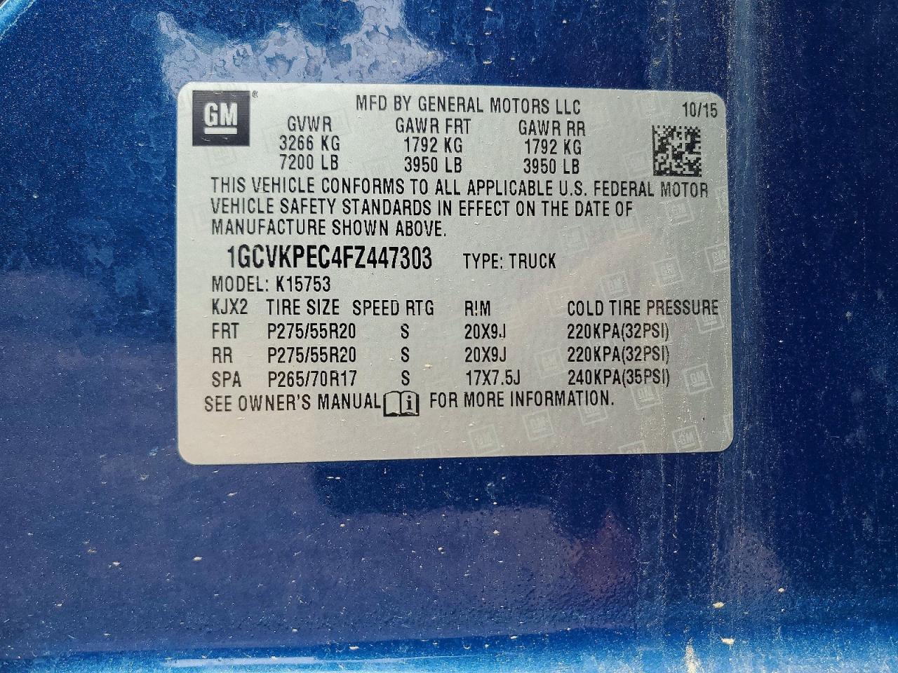 2015 CHEVROLET Silverado
