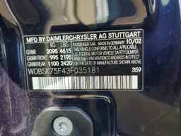 2003 MERCEDES-BENZ SL-Class