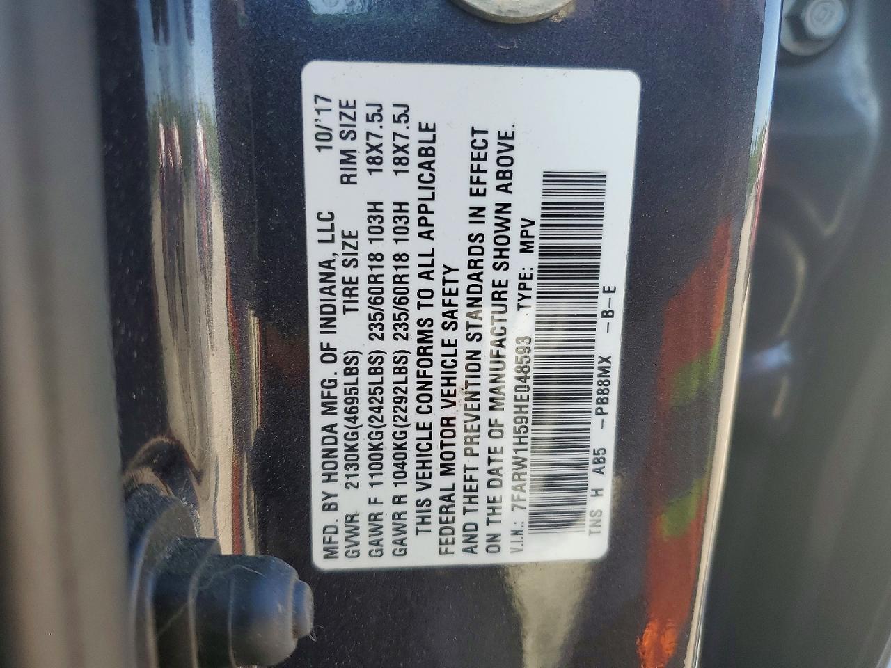 2017 HONDA CR-V