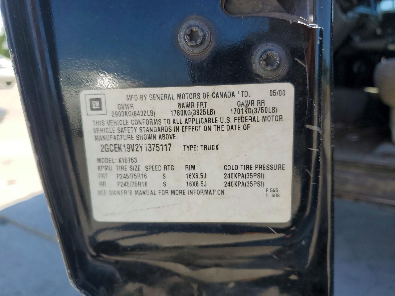 2000 CHEVROLET Silverado
