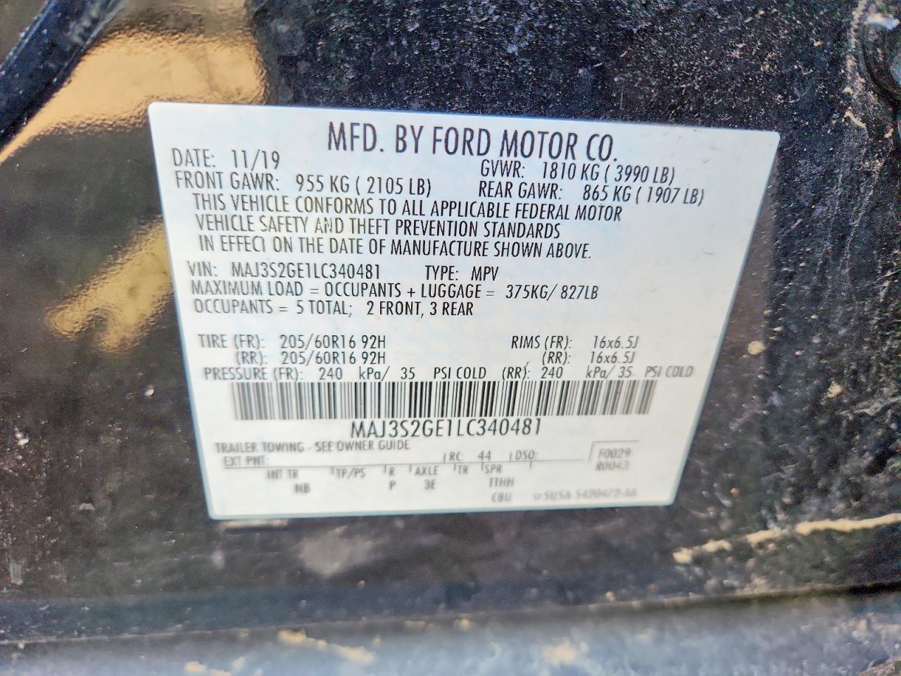 2020 FORD EcoSport