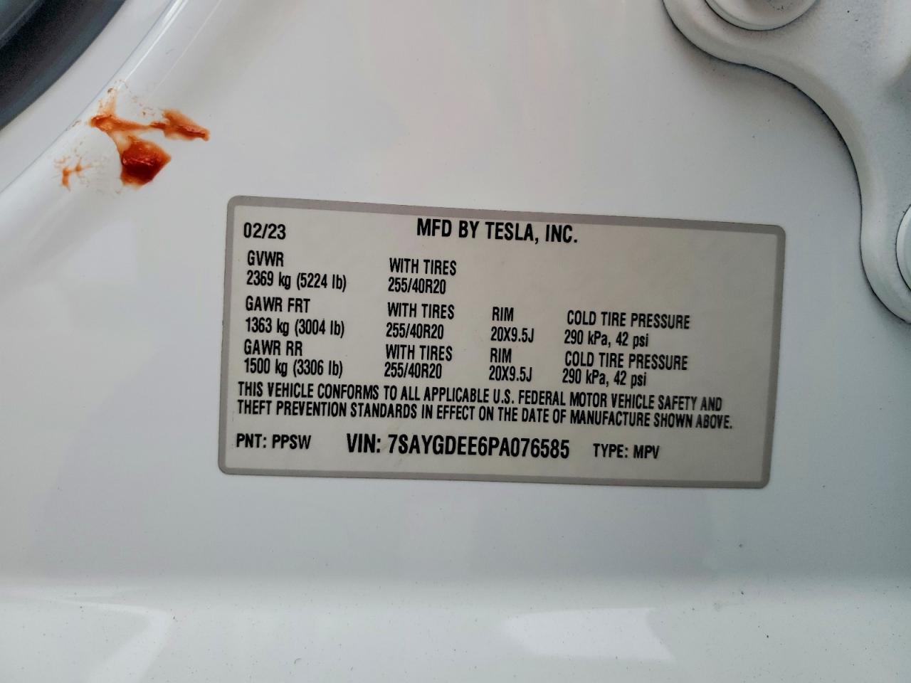 2023 TESLA MODEL Y