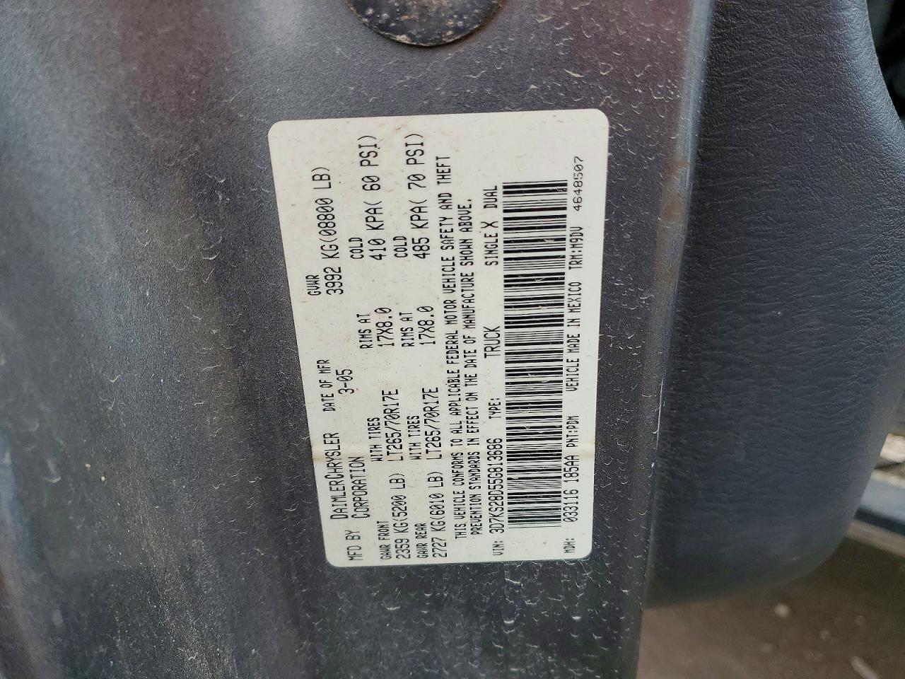 2005 DODGE Ram 2500