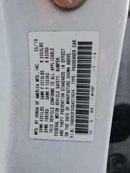 2016 HONDA ACCORD