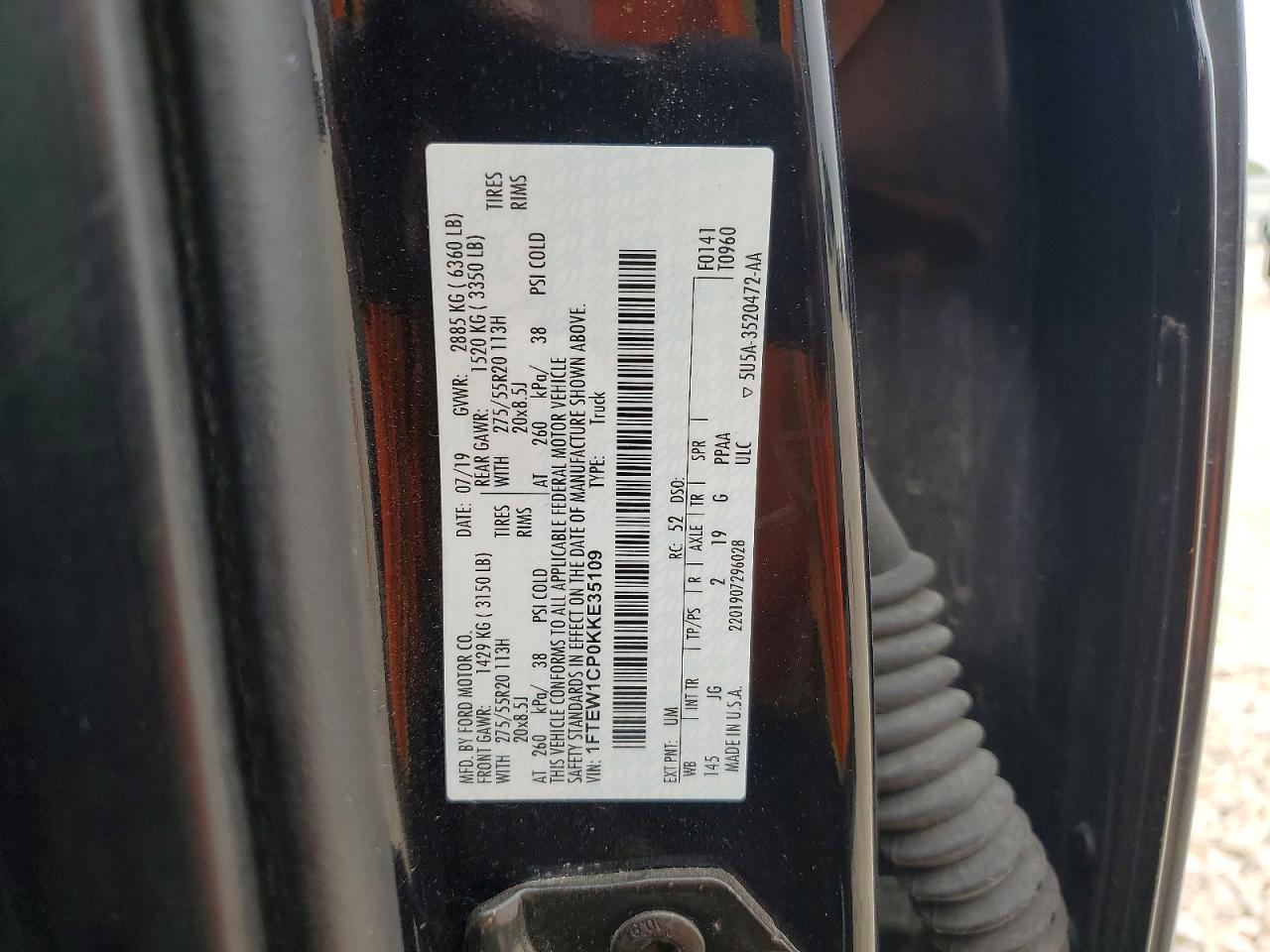 2019 FORD F-150 Lightning