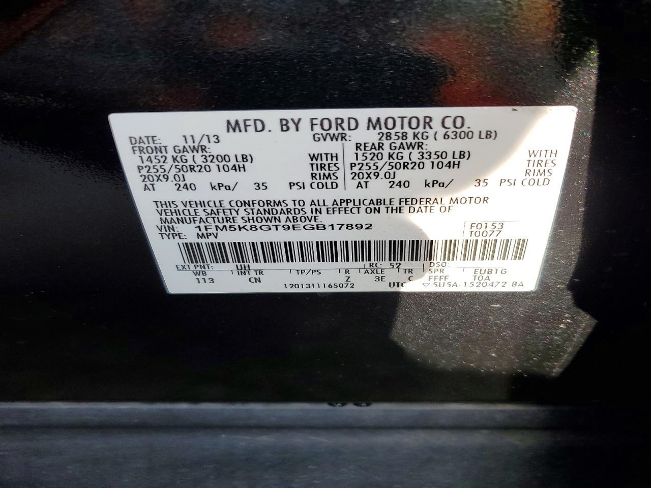 2014 FORD Explorer Sport Trac