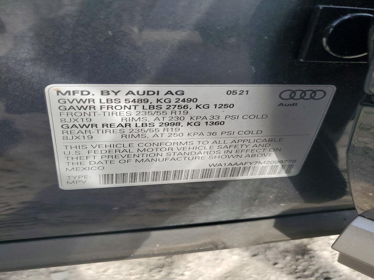 2021 AUDI Q5