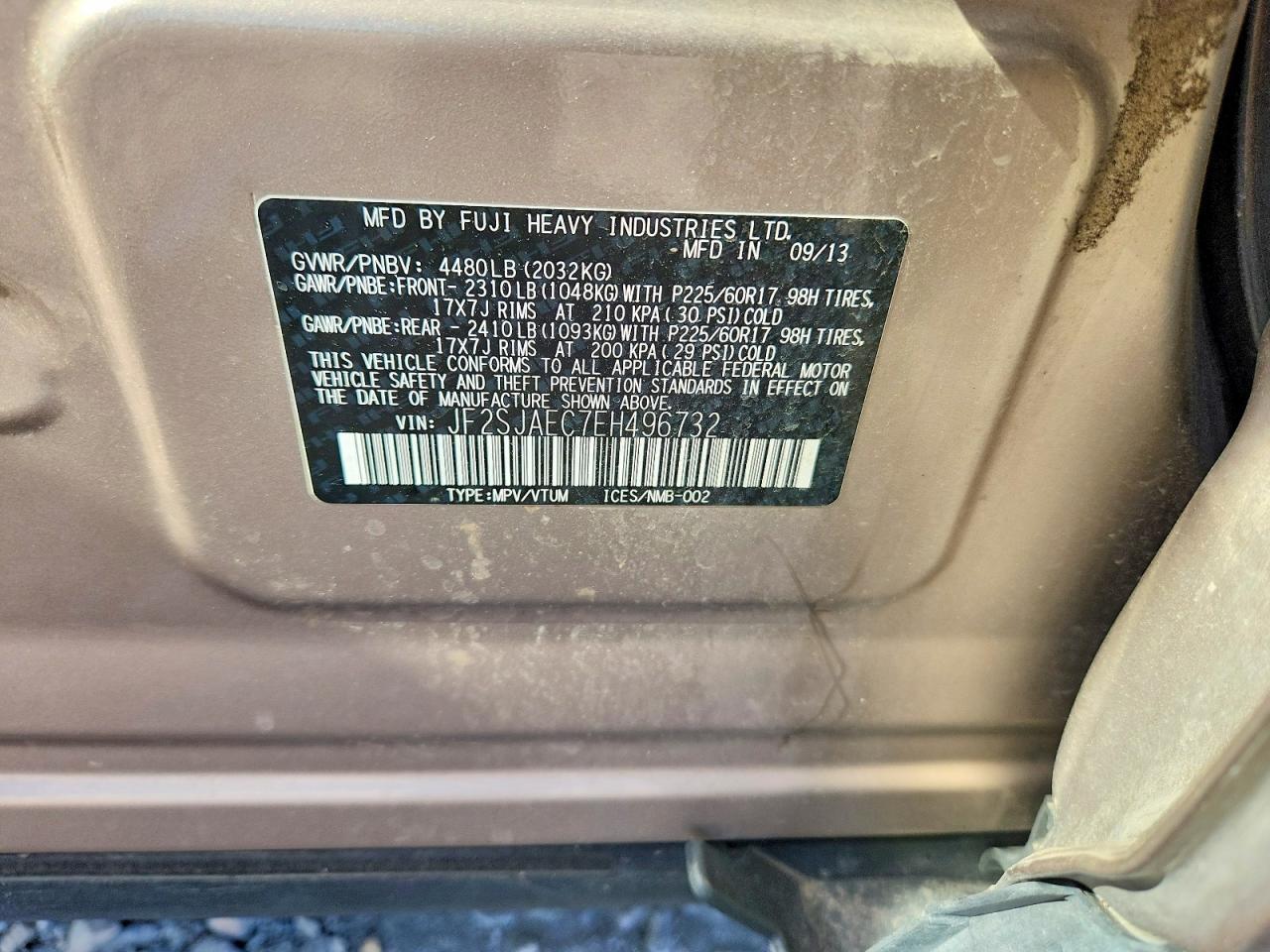 2014 SUBARU FORESTER