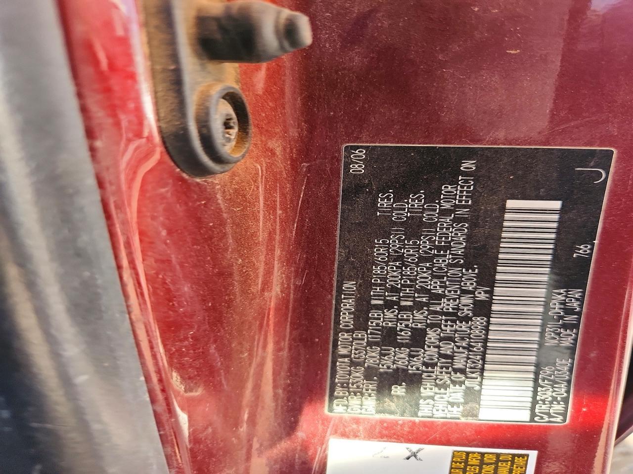 2006 TOYOTA SCION
