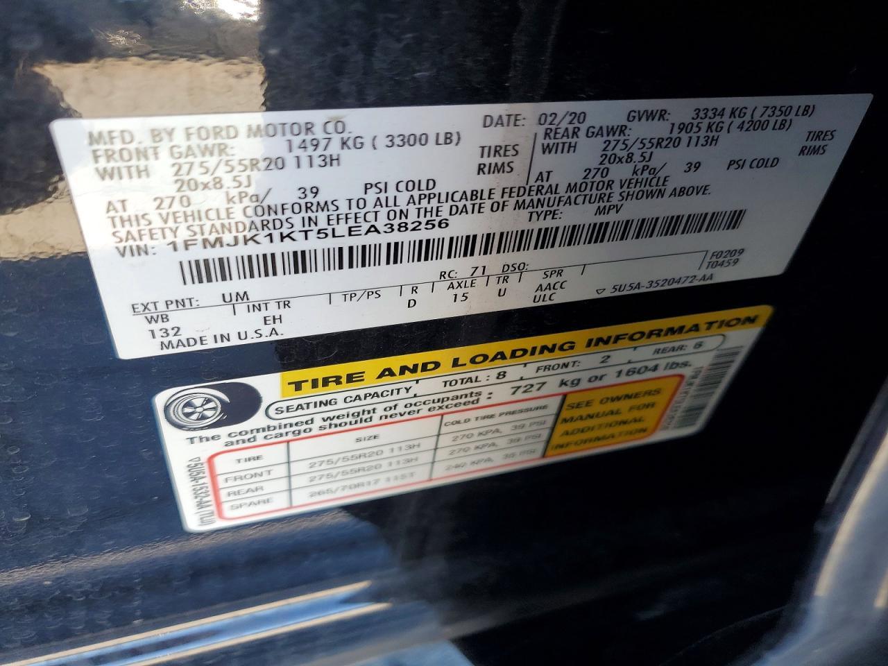 2020 FORD Expedition