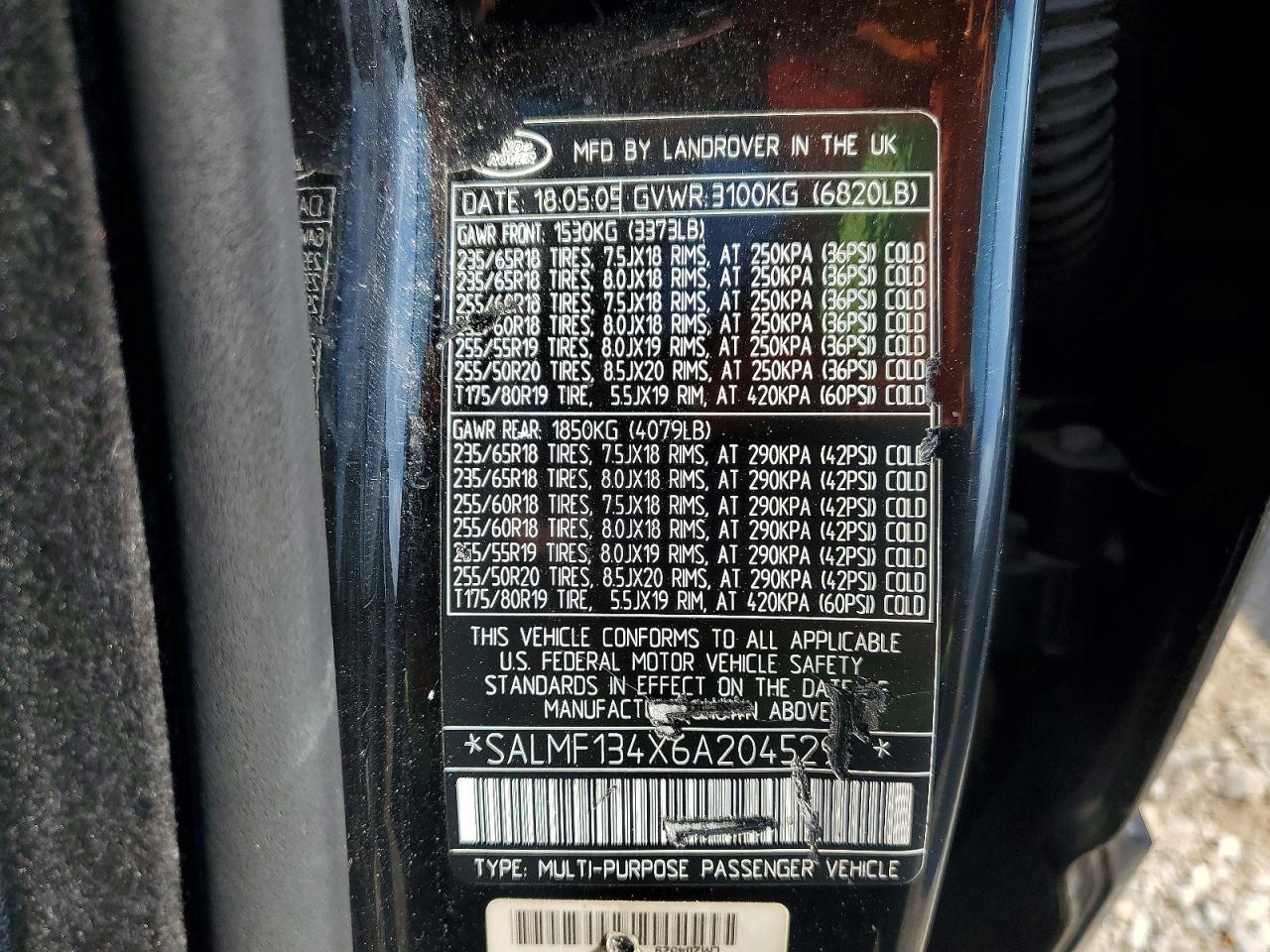 2006 LAND ROVER RANGE ROVER