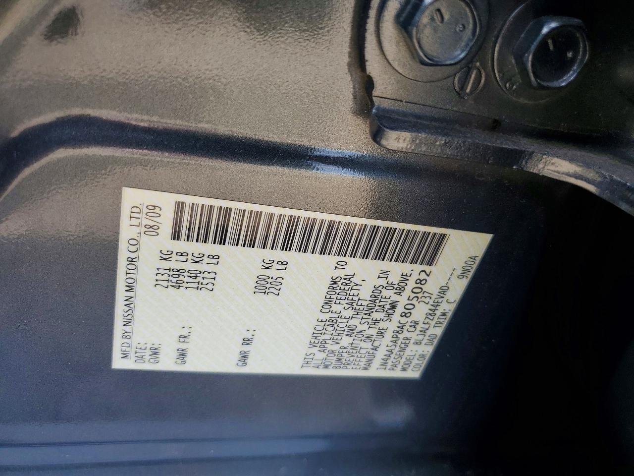 2010 NISSAN Maxima