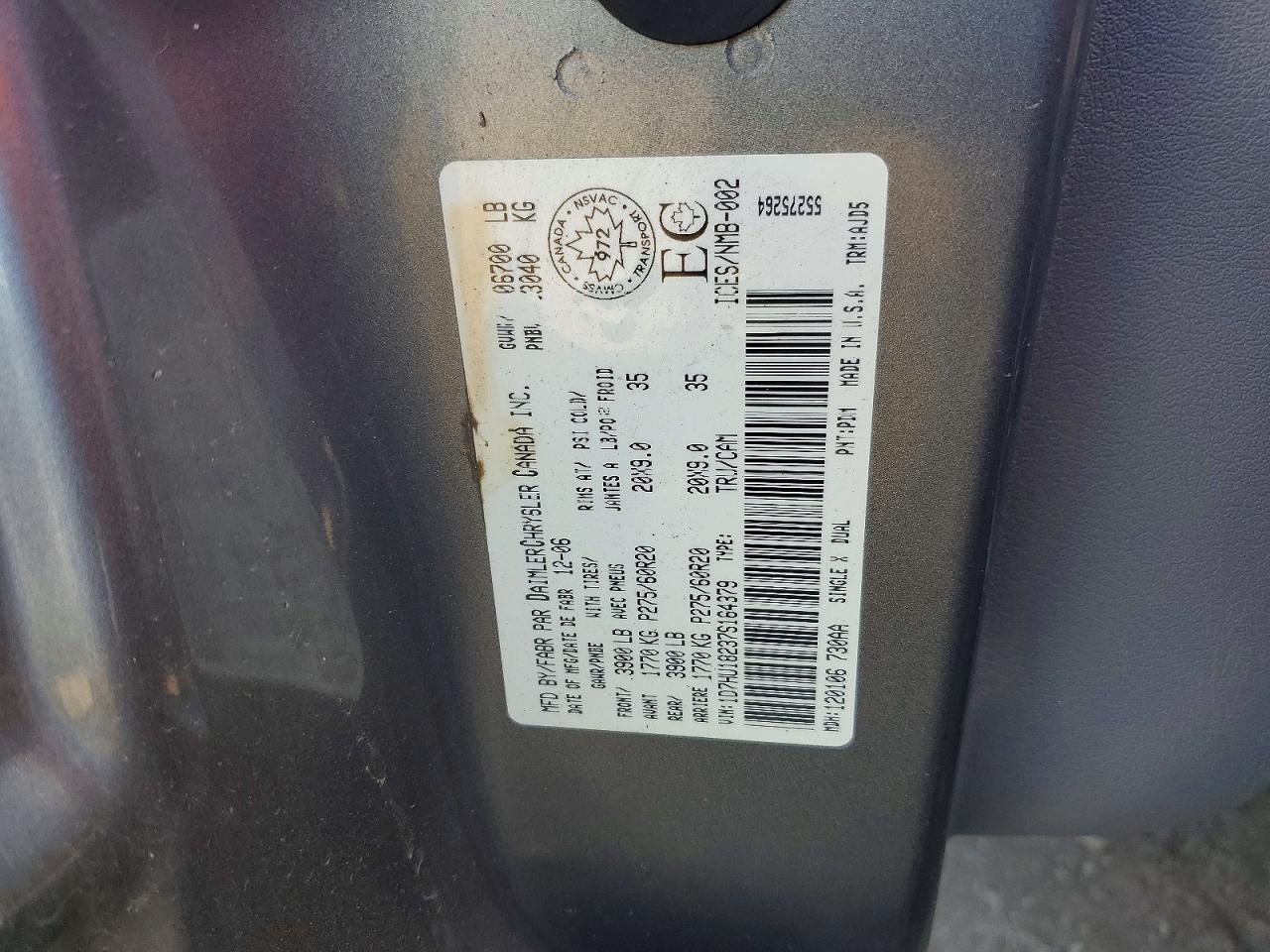 2007 DODGE RAM 1500