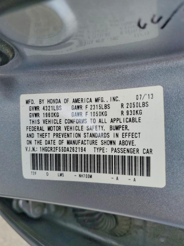 2013 HONDA ACCORD