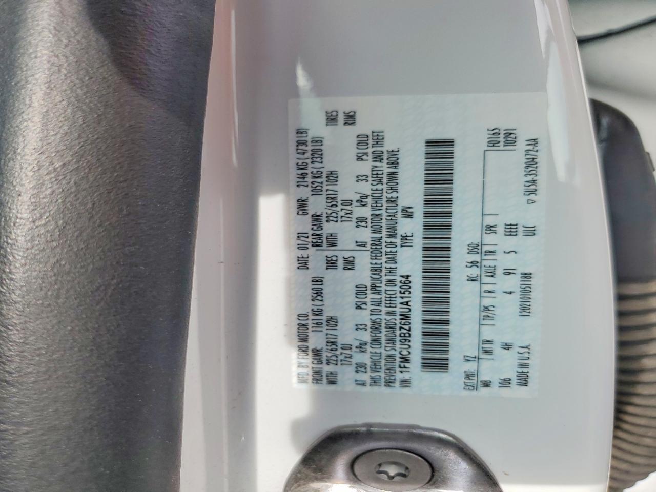 2021 FORD ESCAPE