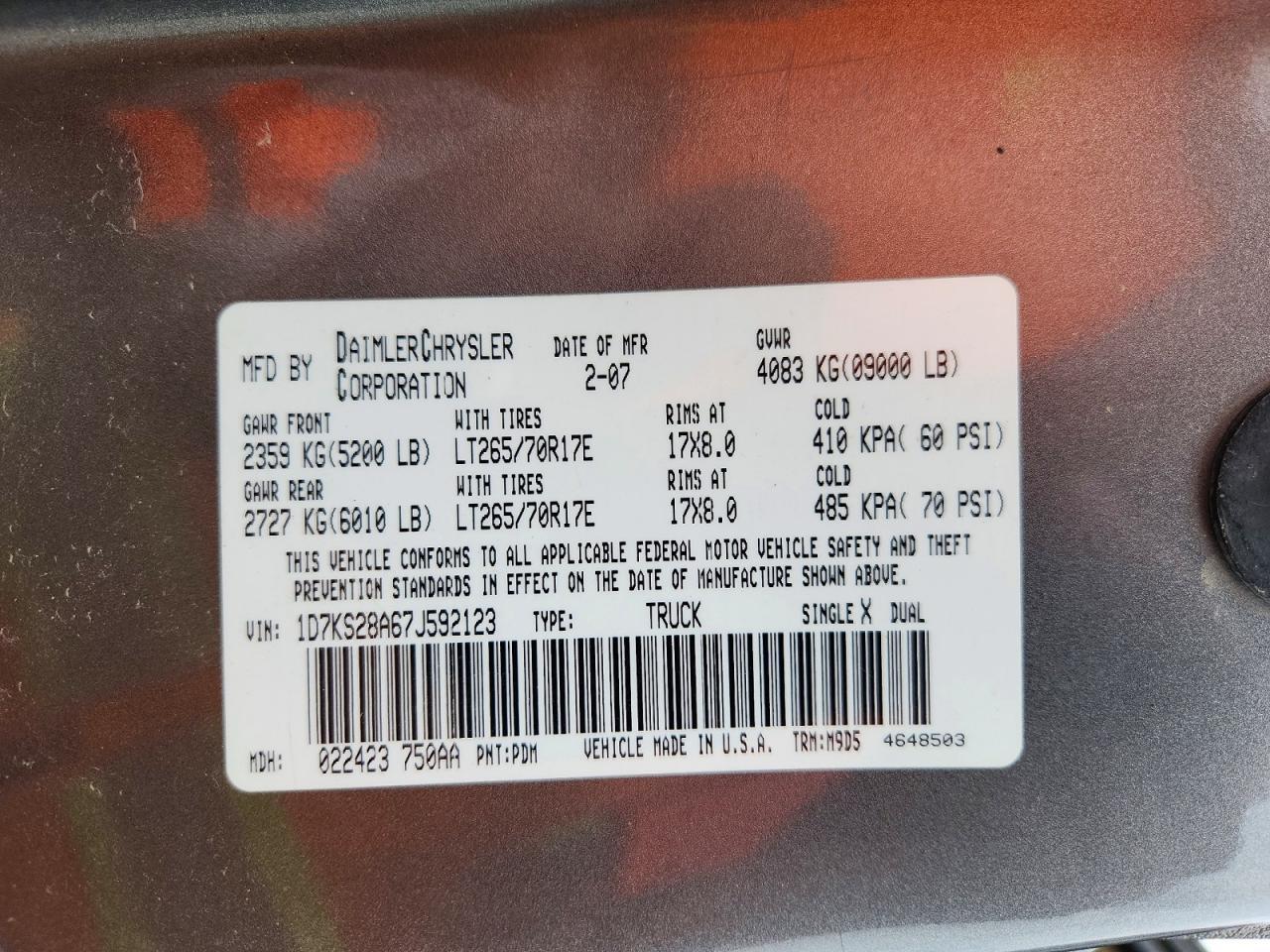 2007 DODGE Ram 2500