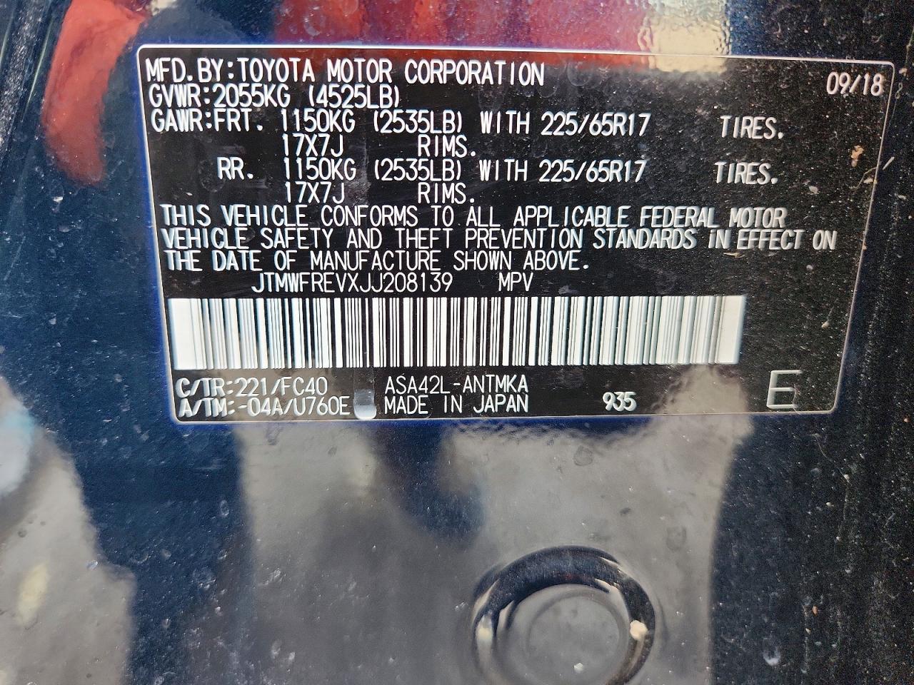 2018 TOYOTA RAV4