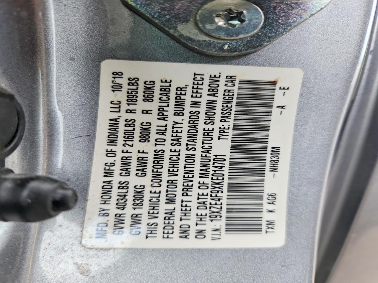 2019 HONDA Insight