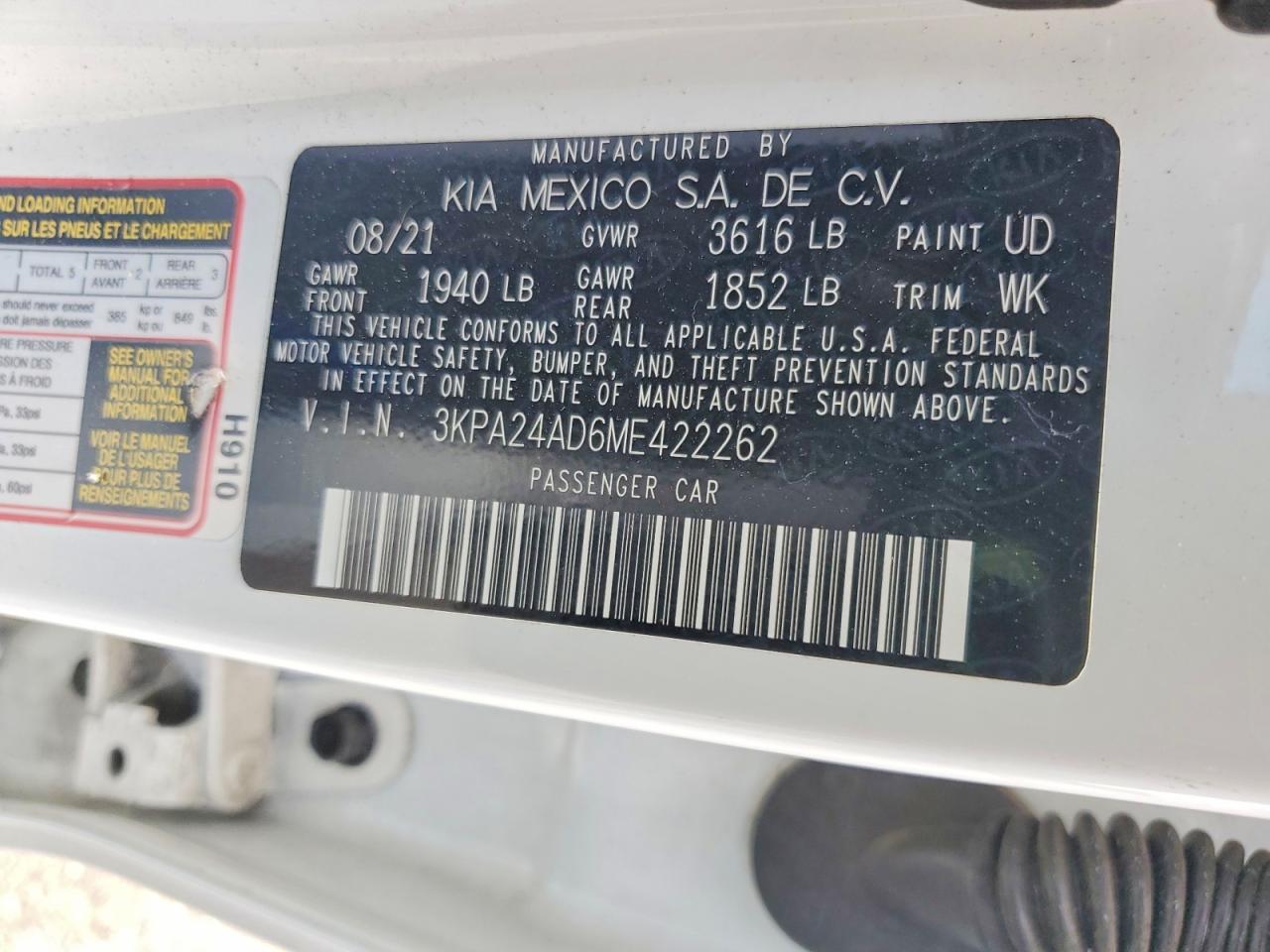 2021 KIA RIO
