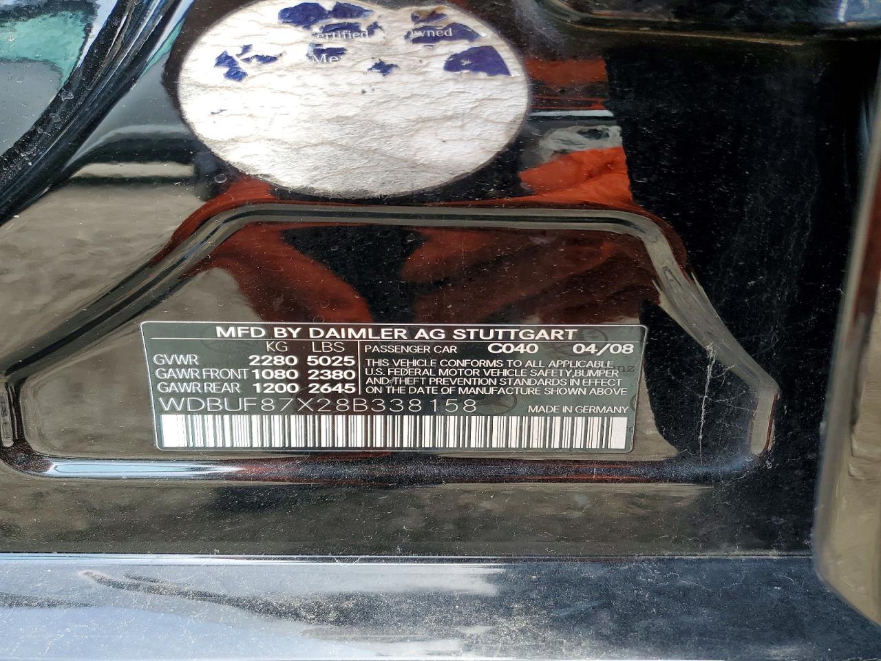 2008 MERCEDES-BENZ E-Class