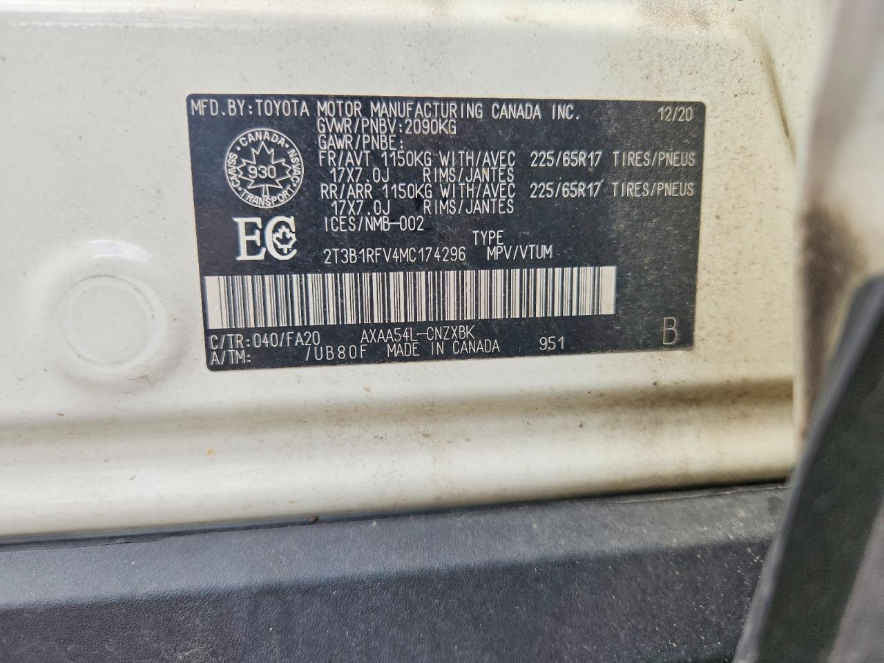 2021 TOYOTA RAV4
