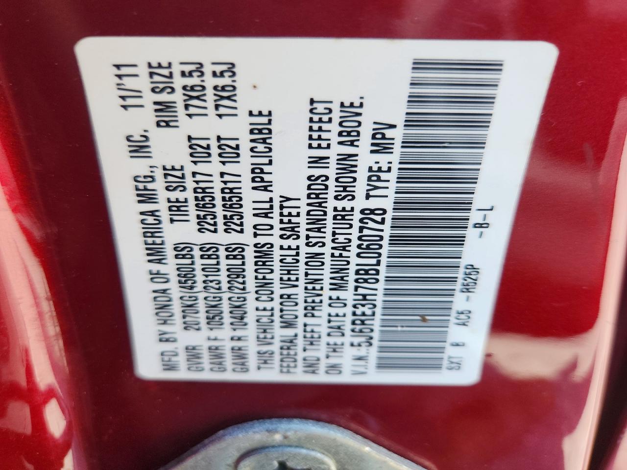 2011 HONDA CR-V