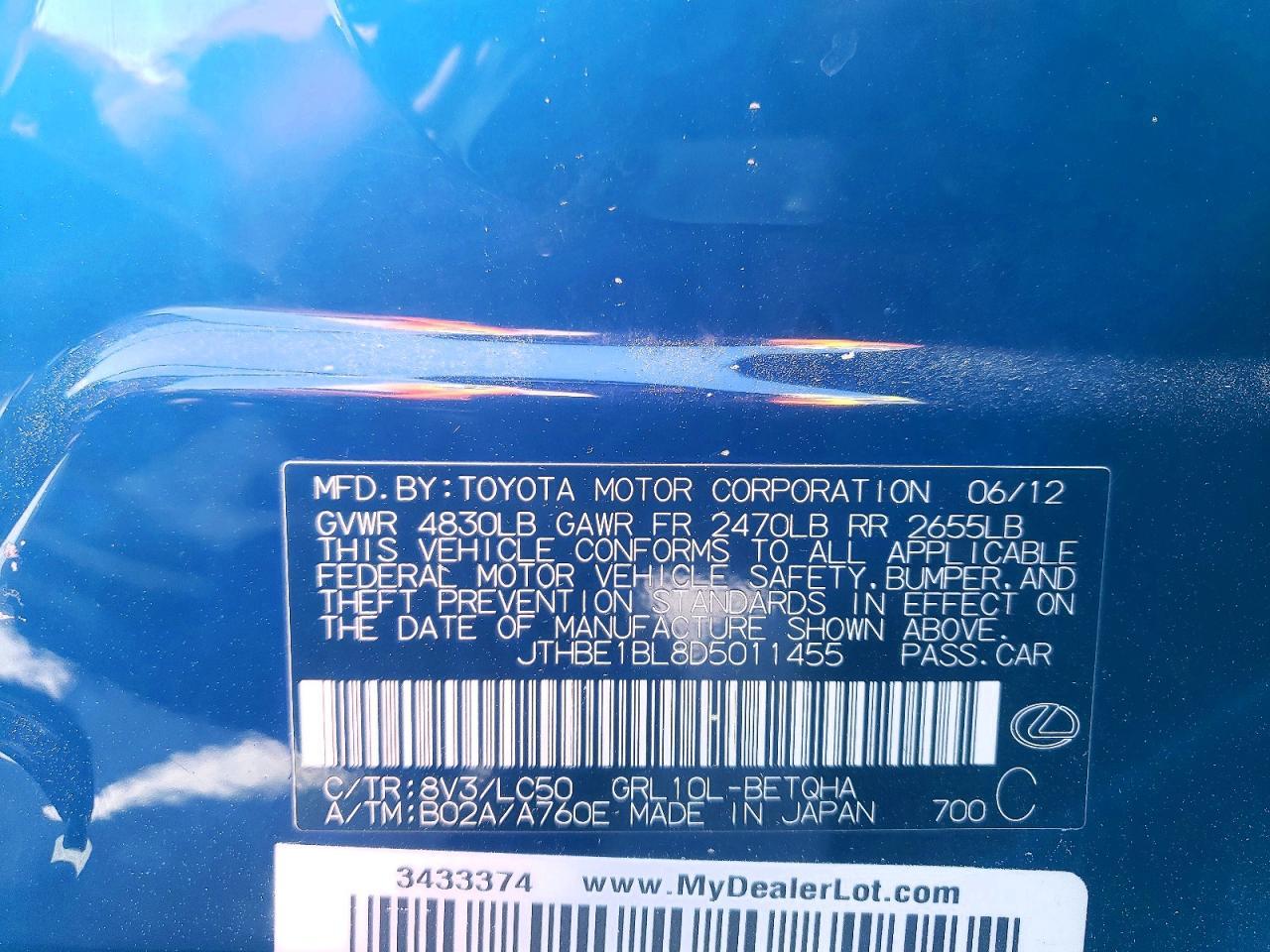 2013 LEXUS GS 350