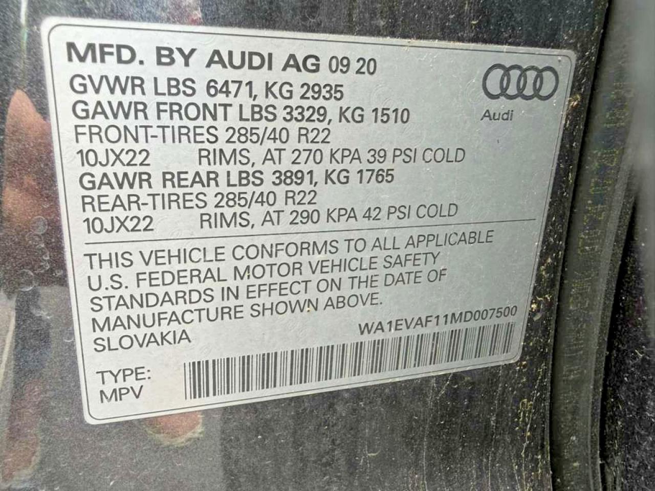 2021 AUDI Q8