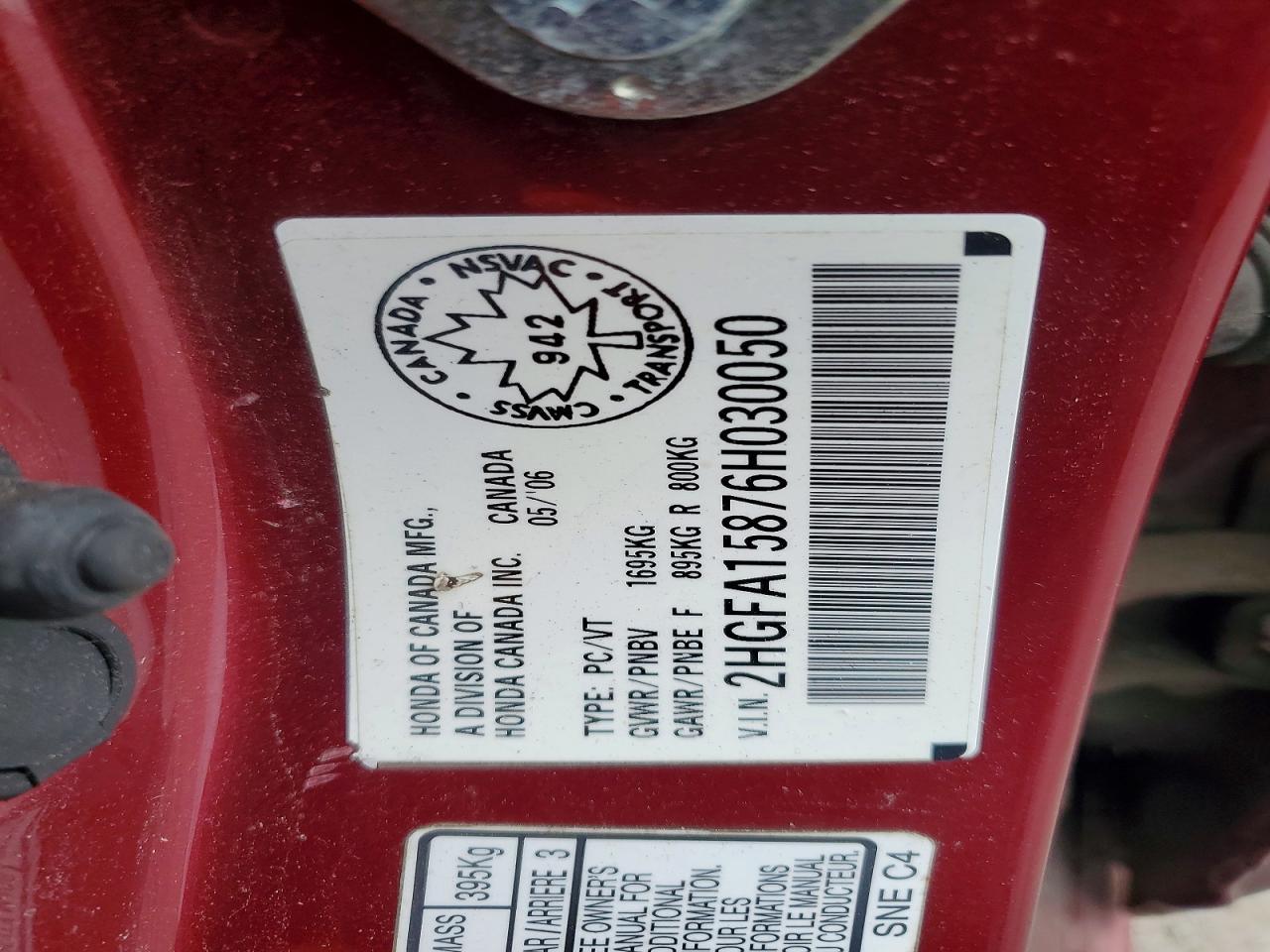 2006 HONDA CIVIC